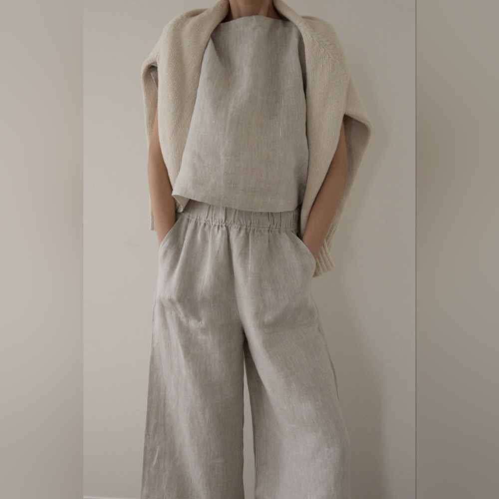 EUC Laude the Label Linen Everyday Pant- XS, Natural - Picture 4 of 4